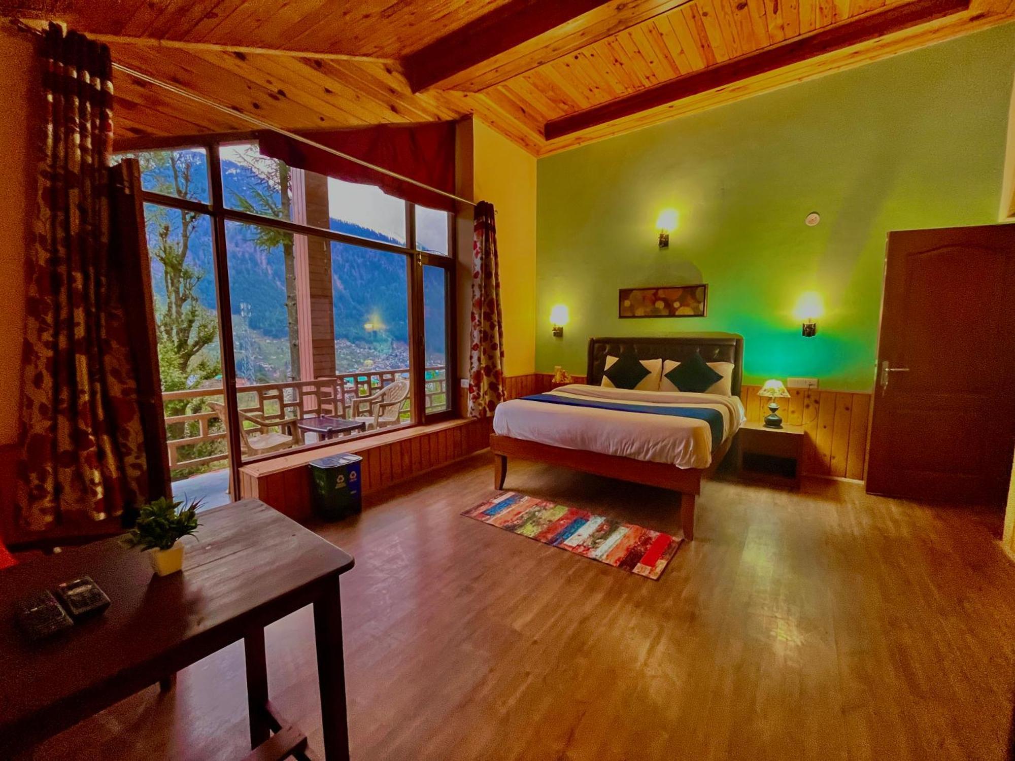The Manu Emerald # Farmhouse # Top Selling Cottage In Manali # Peaceful Heritage Cozy Stay # Lawn With Bonfire # Most Awarded Buitenkant foto