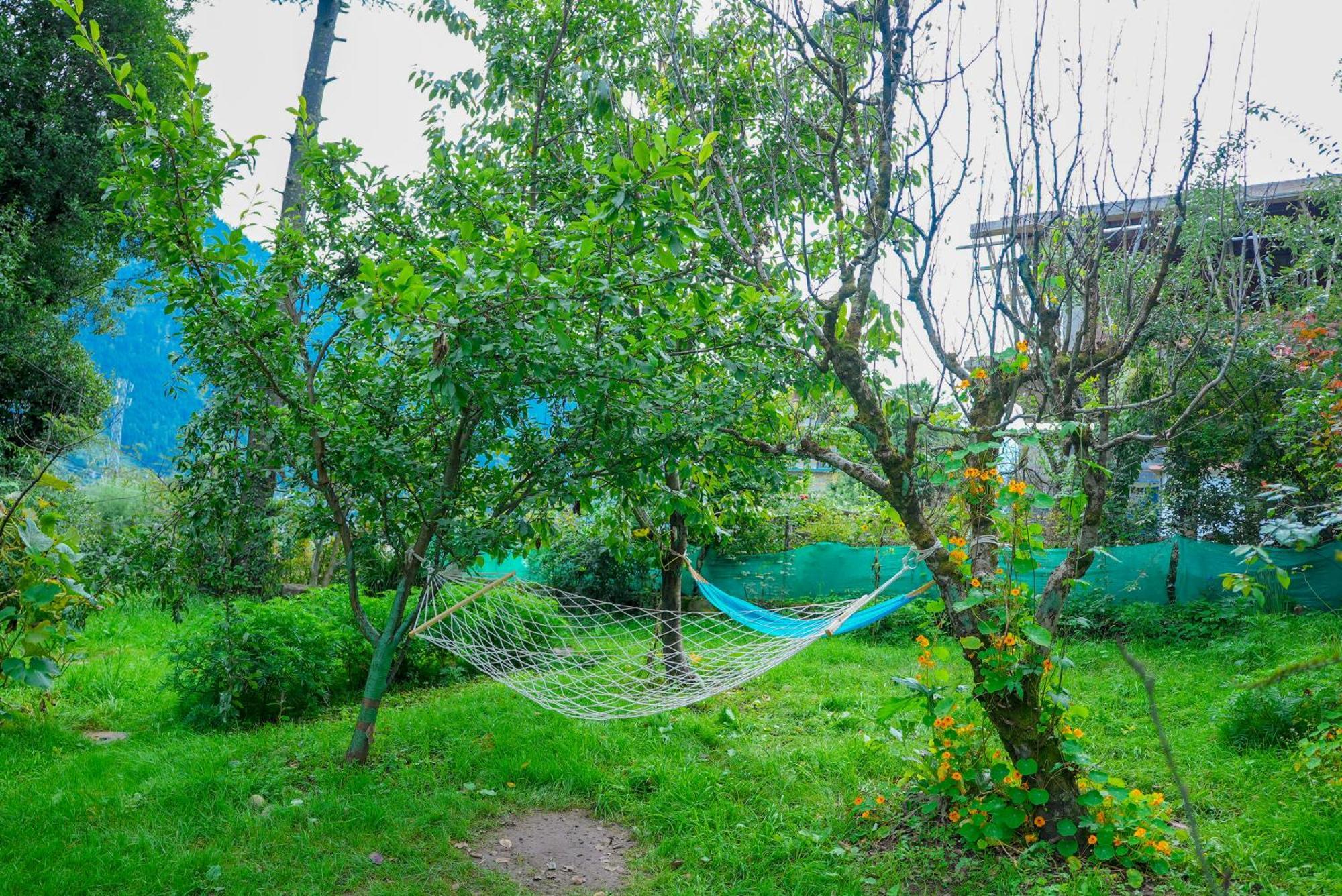 The Manu Emerald # Farmhouse # Top Selling Cottage In Manali # Peaceful Heritage Cozy Stay # Lawn With Bonfire # Most Awarded Buitenkant foto