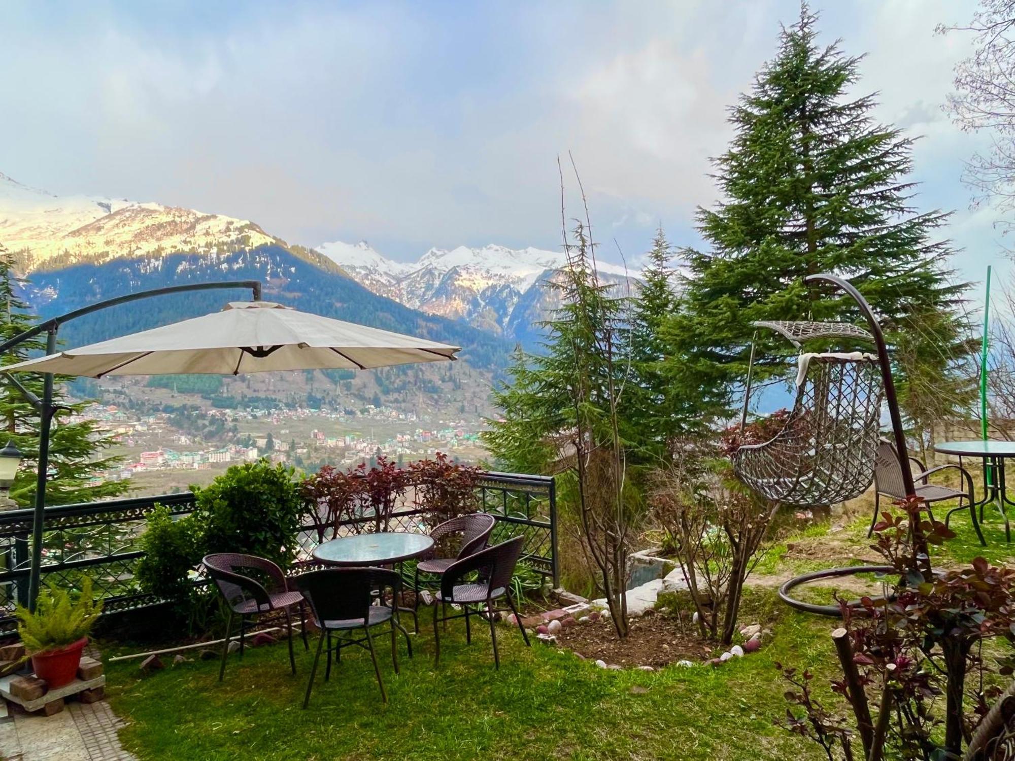 The Manu Emerald # Farmhouse # Top Selling Cottage In Manali # Peaceful Heritage Cozy Stay # Lawn With Bonfire # Most Awarded Buitenkant foto