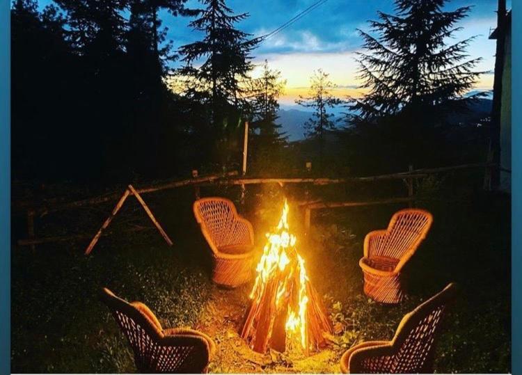 The Manu Emerald # Farmhouse # Top Selling Cottage In Manali # Peaceful Heritage Cozy Stay # Lawn With Bonfire # Most Awarded Buitenkant foto