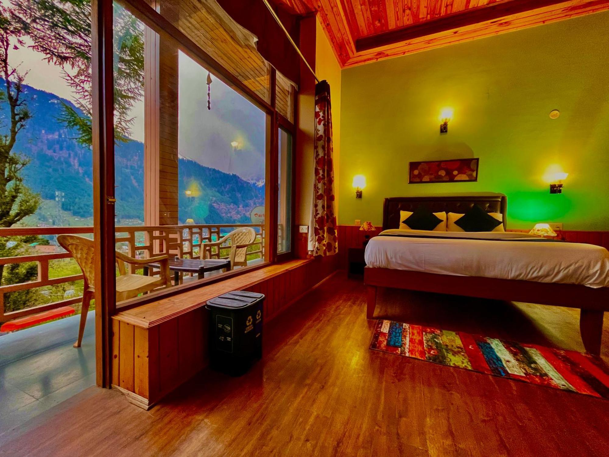 The Manu Emerald # Farmhouse # Top Selling Cottage In Manali # Peaceful Heritage Cozy Stay # Lawn With Bonfire # Most Awarded Buitenkant foto